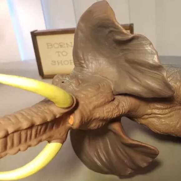 African Elephant Soft Rubber Toy Hollow Squeezable 14.5" x 6.5" - Picture 8 of 8